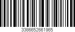Código de barras (EAN, GTIN, SKU, ISBN): '3386652661965'
