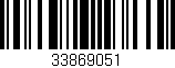Código de barras (EAN, GTIN, SKU, ISBN): '33869051'