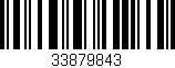 Código de barras (EAN, GTIN, SKU, ISBN): '33879843'