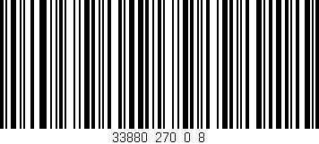 Código de barras (EAN, GTIN, SKU, ISBN): '33880_270_0_8'