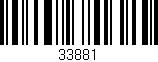 Código de barras (EAN, GTIN, SKU, ISBN): '33881'