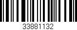 Código de barras (EAN, GTIN, SKU, ISBN): '33881132'