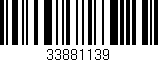 Código de barras (EAN, GTIN, SKU, ISBN): '33881139'