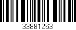 Código de barras (EAN, GTIN, SKU, ISBN): '33881263'