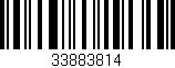 Código de barras (EAN, GTIN, SKU, ISBN): '33883814'