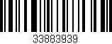 Código de barras (EAN, GTIN, SKU, ISBN): '33883939'