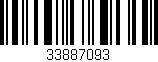 Código de barras (EAN, GTIN, SKU, ISBN): '33887093'