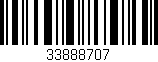 Código de barras (EAN, GTIN, SKU, ISBN): '33888707'