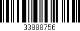 Código de barras (EAN, GTIN, SKU, ISBN): '33888756'