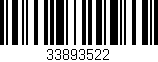 Código de barras (EAN, GTIN, SKU, ISBN): '33893522'