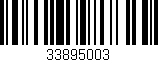 Código de barras (EAN, GTIN, SKU, ISBN): '33895003'