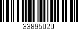 Código de barras (EAN, GTIN, SKU, ISBN): '33895020'