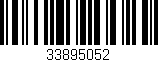 Código de barras (EAN, GTIN, SKU, ISBN): '33895052'