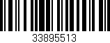 Código de barras (EAN, GTIN, SKU, ISBN): '33895513'
