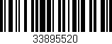 Código de barras (EAN, GTIN, SKU, ISBN): '33895520'