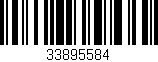 Código de barras (EAN, GTIN, SKU, ISBN): '33895584'