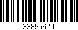 Código de barras (EAN, GTIN, SKU, ISBN): '33895620'