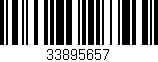 Código de barras (EAN, GTIN, SKU, ISBN): '33895657'