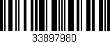 Código de barras (EAN, GTIN, SKU, ISBN): '33897980'