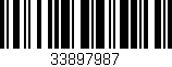 Código de barras (EAN, GTIN, SKU, ISBN): '33897987'