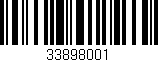 Código de barras (EAN, GTIN, SKU, ISBN): '33898001'