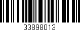 Código de barras (EAN, GTIN, SKU, ISBN): '33898013'