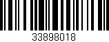 Código de barras (EAN, GTIN, SKU, ISBN): '33898018'
