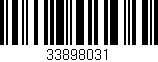 Código de barras (EAN, GTIN, SKU, ISBN): '33898031'