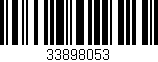 Código de barras (EAN, GTIN, SKU, ISBN): '33898053'