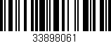 Código de barras (EAN, GTIN, SKU, ISBN): '33898061'