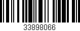 Código de barras (EAN, GTIN, SKU, ISBN): '33898066'