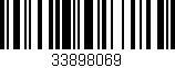 Código de barras (EAN, GTIN, SKU, ISBN): '33898069'