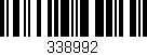 Código de barras (EAN, GTIN, SKU, ISBN): '338992'