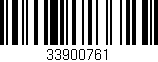 Código de barras (EAN, GTIN, SKU, ISBN): '33900761'