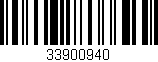 Código de barras (EAN, GTIN, SKU, ISBN): '33900940'