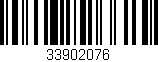 Código de barras (EAN, GTIN, SKU, ISBN): '33902076'