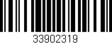 Código de barras (EAN, GTIN, SKU, ISBN): '33902319'