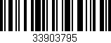 Código de barras (EAN, GTIN, SKU, ISBN): '33903795'