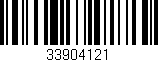 Código de barras (EAN, GTIN, SKU, ISBN): '33904121'