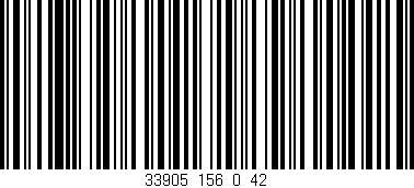 Código de barras (EAN, GTIN, SKU, ISBN): '33905_156_0_42'