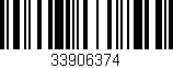 Código de barras (EAN, GTIN, SKU, ISBN): '33906374'