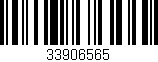 Código de barras (EAN, GTIN, SKU, ISBN): '33906565'