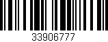 Código de barras (EAN, GTIN, SKU, ISBN): '33906777'