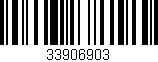 Código de barras (EAN, GTIN, SKU, ISBN): '33906903'