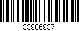 Código de barras (EAN, GTIN, SKU, ISBN): '33906937'