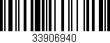 Código de barras (EAN, GTIN, SKU, ISBN): '33906940'