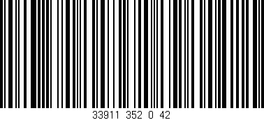 Código de barras (EAN, GTIN, SKU, ISBN): '33911_352_0_42'