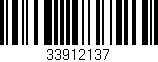 Código de barras (EAN, GTIN, SKU, ISBN): '33912137'