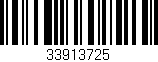 Código de barras (EAN, GTIN, SKU, ISBN): '33913725'