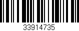 Código de barras (EAN, GTIN, SKU, ISBN): '33914735'